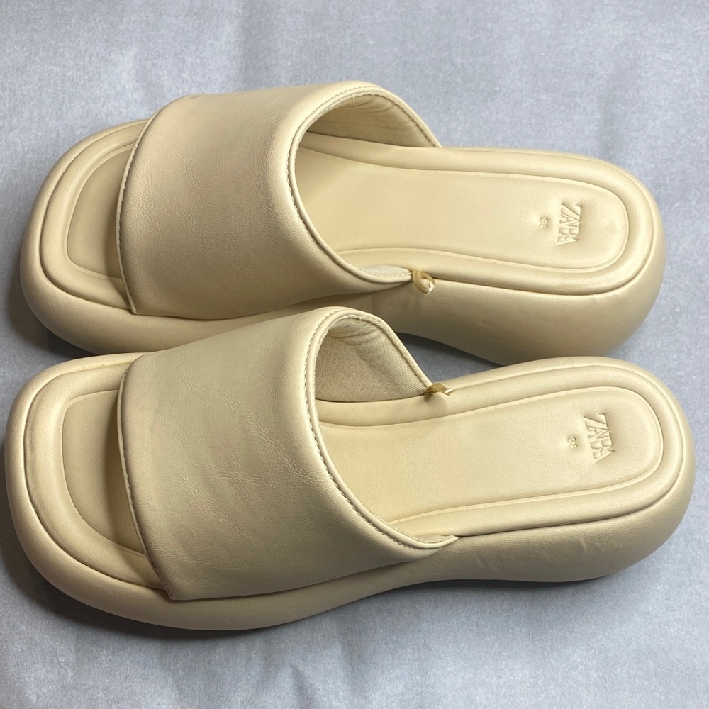 Zara Beige Women's Mules